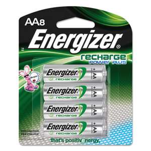 NiMH Rechargeable AA Batteries, 1.2 V, 8/Pack