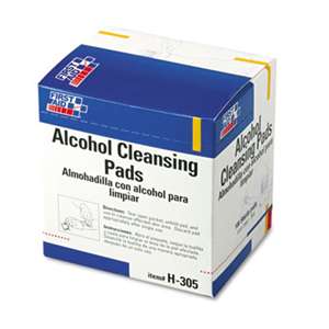 FIRST AID ONLY, INC. Alcohol Cleansing Pads, Dispenser Box, 100/Box