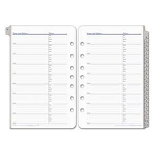 FRANKLIN COVEY A-Z Tabbed Address/Phone Pages, 5 1/2 x 8 1/2