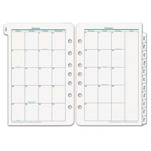 FRANKLIN COVEY Original Dated Monthly Planner Refill, January-December, 5 1/2 x 8 1/2, 2017