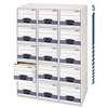 FELLOWES MFG. CO. STOR/DRAWER Steel Plus Storage Box, Legal, White/Blue, 6/Carton