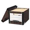 FELLOWES MFG. CO. R-KIVE Max Storage Box, Letter/Legal, Locking Lid, Woodgrain, 4/Carton