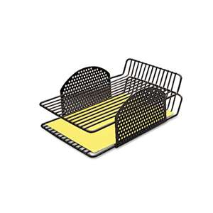 FELLOWES MFG. CO. Perf-Ect Double Letter Tray, Two Tier, Wire, Black