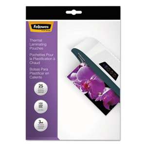 FELLOWES MFG. CO. ImageLast Laminating Pouches with UV Protection, 3mil, 11 1/2 x 9, 25/Pack