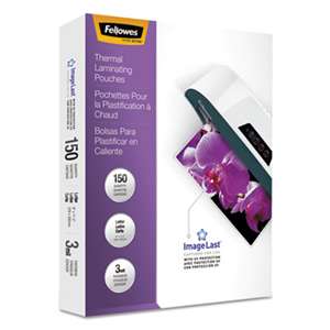 Fellowes 5200509 ImageLast Laminating Pouches with UV Protection, 3mil, 11 1/2 x 9, 150/Pack
