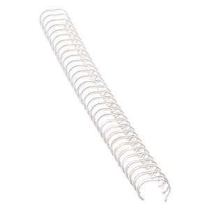 FELLOWES MFG. CO. Wire Bindings, 1/4" Diameter, 35 Sheet Capacity, White, 25/Pack