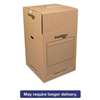 FELLOWES MFG. CO. SmoothMove Wardrobe Boxes, 24l x 24w x 40h, Kraft/Blue, 3/Carton
