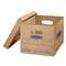 FELLOWES MFG. CO. SmoothMove Classic Small Moving Boxes, 15l x 12w x 10h, Kraft/Blue, 10/Carton