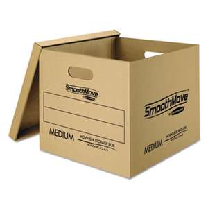 FELLOWES MFG. CO. SmoothMove Classic Moving Boxes, 8-SM: 15l x 12w x 10h, 4-MED: 18l x 15w x 14h
