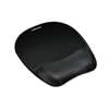 FELLOWES MFG. CO. Mouse Pad w/Wrist Rest, Nonskid Back, 7 15/16 x 9 1/4, Black