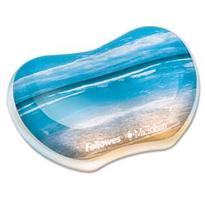 FELLOWES MFG. CO. Gel Wrist Rest, Photo, 4 7/8 x 3 7/16, Sandy Beach