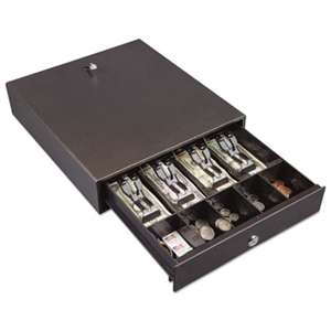 FIRE KING INTERNATIONAL Hercules Cash Drawer, Two Keys, 13 x 14 1/2, Charcoal Gray