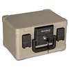 FIRE KING INTERNATIONAL Fire and Waterproof Chest, 0.15 ft3, 12-1/5w x 9-4/5d x 7-3/10h, Taupe