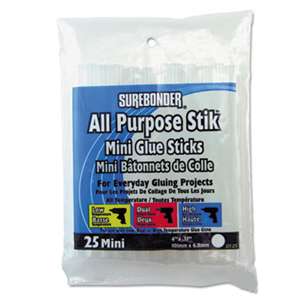 FPC Corporation Hot Melt Mini Glue Sticks, All Temps, 25/PK