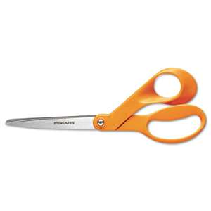 FISKARS MANUFACTURING CORP Home And Office Scissors, 8" Length, 3-1/2 in. Cut, Right Hand