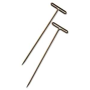 ADVANTUS CORPORATION T-Pins, Steel, Silver, 1 1/2", 100/Box