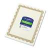 GEOGRAPHICS Parchment Paper Certificates, 8-1/2 x 11, Optima Gold Border, 25/Pack