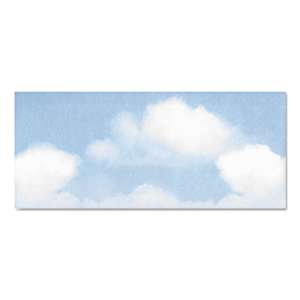 GEOGRAPHICS Design Suite Envelope, Blue Clouds, 4 x 9 1/2, 50/Bx