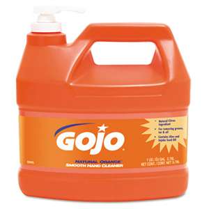 GO-JO INDUSTRIES NATURAL ORANGE Smooth Hand Cleaner, 1gal, Pump Dispenser, Citrus Scent, 4/Carton