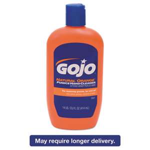 GO-JO INDUSTRIES Natural Orange Pumice Hand Cleaner, 14 oz Bottle, 12/Carton