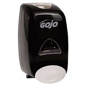 GO-JO INDUSTRIES FMX-12 Soap Dispenser, 1250mL, 6 1/8w x 5 1/8d x 10 1/2h, Black