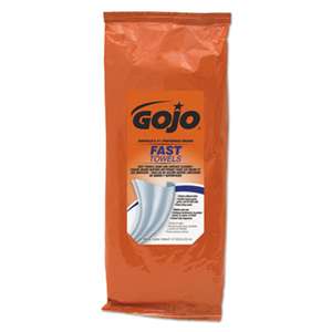 GO-JO INDUSTRIES FAST TOWELS Hand Cleaning Towels, White, 60/Pack, 6 Packs/Carton