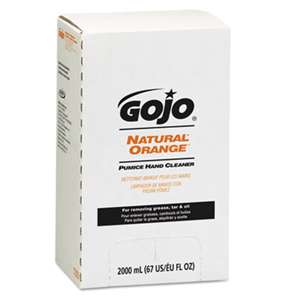 GO-JO INDUSTRIES NATURAL ORANGE Pumice Hand Cleaner Refill, Citrus Scent, 2000mL, 4/Carton