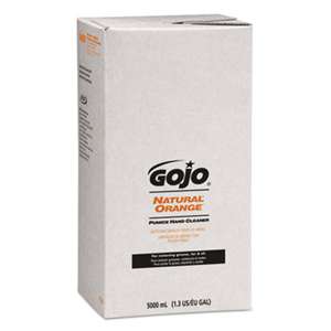GO-JO INDUSTRIES NATURAL ORANGE Pumice Hand Cleaner Refill, Citrus Scent, 5000mL, 2/Carton