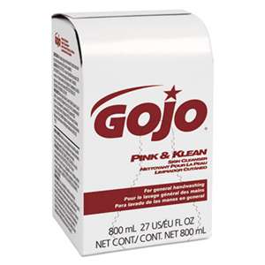 GO-JO INDUSTRIES Pink & Klean Skin Cleanser 800mL Dispenser Refill, Floral, 12/Carton