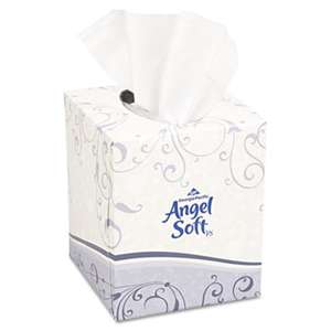 Georgia Pacific Professional 46580BX Premium Facial Tissue, White, Cube Box, 96 Sheets/Box