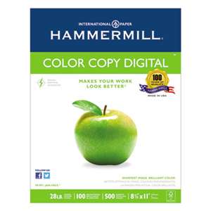 HAMMERMILL/HP EVERYDAY PAPERS Copy Paper, 100 Brightness, 28lb, 8-1/2 x 11, Photo White, 2500/Carton