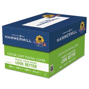 HAMMERMILL/HP EVERYDAY PAPERS Copier Digital Cover Stock, 100 lbs., 8 1/2 x 11, Photo White, 1500 Sheets