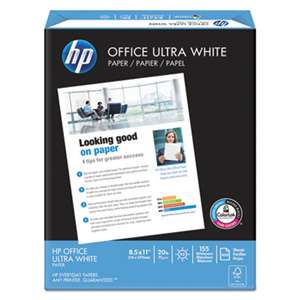 HEWLETT PACKARD COMPANY Office Ultra-White Paper, 92 Bright, 20lb, 8-1/2 x 11, 500/Ream, 10/Carton
