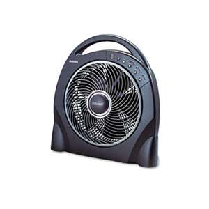 HOLMES PRODUCTS 12" Oscillating Floor Fan w/Remote, Breeze Modes, 8hr Timer