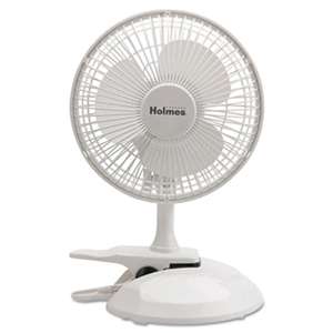 HOLMES PRODUCTS 6" Convertible Clip/Desk Fan, 2 Speed, White