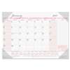 HOUSE OF DOOLITTLE Recycled Breast Cancer Awareness Monthly Desk Pad Calendar, 18 1/2 x 13, 2017