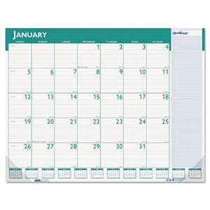 HOUSE OF DOOLITTLE Express Track Monthly Desk Pad Calendar, 22 x 17, 2017-2018