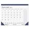 HOUSE OF DOOLITTLE Recycled Two-Color Monthly Desk Pad Calendar w/Large Notes Section, 22x17, 2017