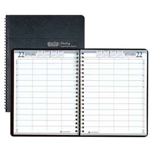 HOUSE OF DOOLITTLE Eight-Person Group Practice Daily Appointment Book, 8 x 11, Black, 2017