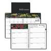 HOUSE OF DOOLITTLE Recycled Gardens of the World Weekly/Monthly Planner, 7 x 10, Black, 2017