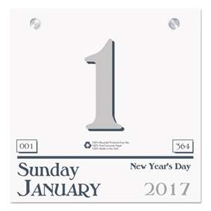 HOUSE OF DOOLITTLE Recycled Today Wall Calendar Refill, 6 x 6, 2017