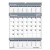 HOUSE OF DOOLITTLE Recycled Bar Harbor Three-Months-per-Page Wall Calendar, 15 1/2 x 22, 2016-2018