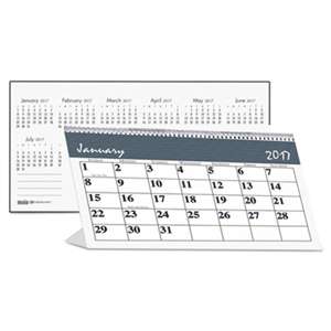 HOUSE OF DOOLITTLE Recycled Bar Harbor Desk Tent Monthly Calendar, 7 x 4 1/4, 2017