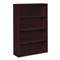 HON COMPANY 10500 Series Laminate Bookcase, Four-Shelf, 36w x 13-1/8d x 57-1/8h, Mahogany