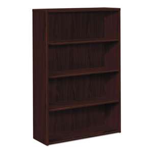 HON COMPANY 10500 Series Laminate Bookcase, Four-Shelf, 36w x 13-1/8d x 57-1/8h, Mahogany