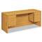 HON COMPANY 10500 Series Kneespace Credenza With 3/4-Height Pedestals, 60w x 24d, Harvest