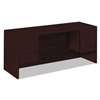 HON COMPANY 10500 Series Kneespace Credenza With 3/4-Height Pedestals, 60w x 24d, Mahogany