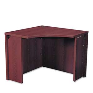 HON COMPANY 10500 Series Curved Corner Workstation, 18 x 36 x 36 x 18 x 29-1/2h, Mahogany