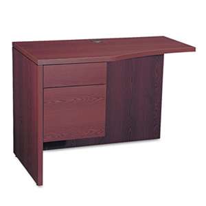 HON COMPANY 10500 Series Curved Return, Left, 42w x 18-24d x 29 1/2h, Mahogany