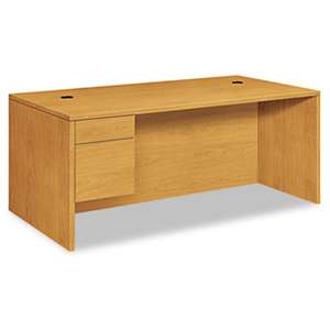 HON COMPANY 10500 Series Large "L" or "U" 3/4-Height Ped Desk, 72w x 36d, Harvest